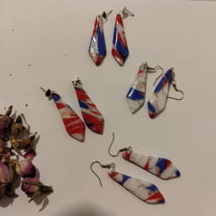 Polimer Kil Küpe Gravat Model