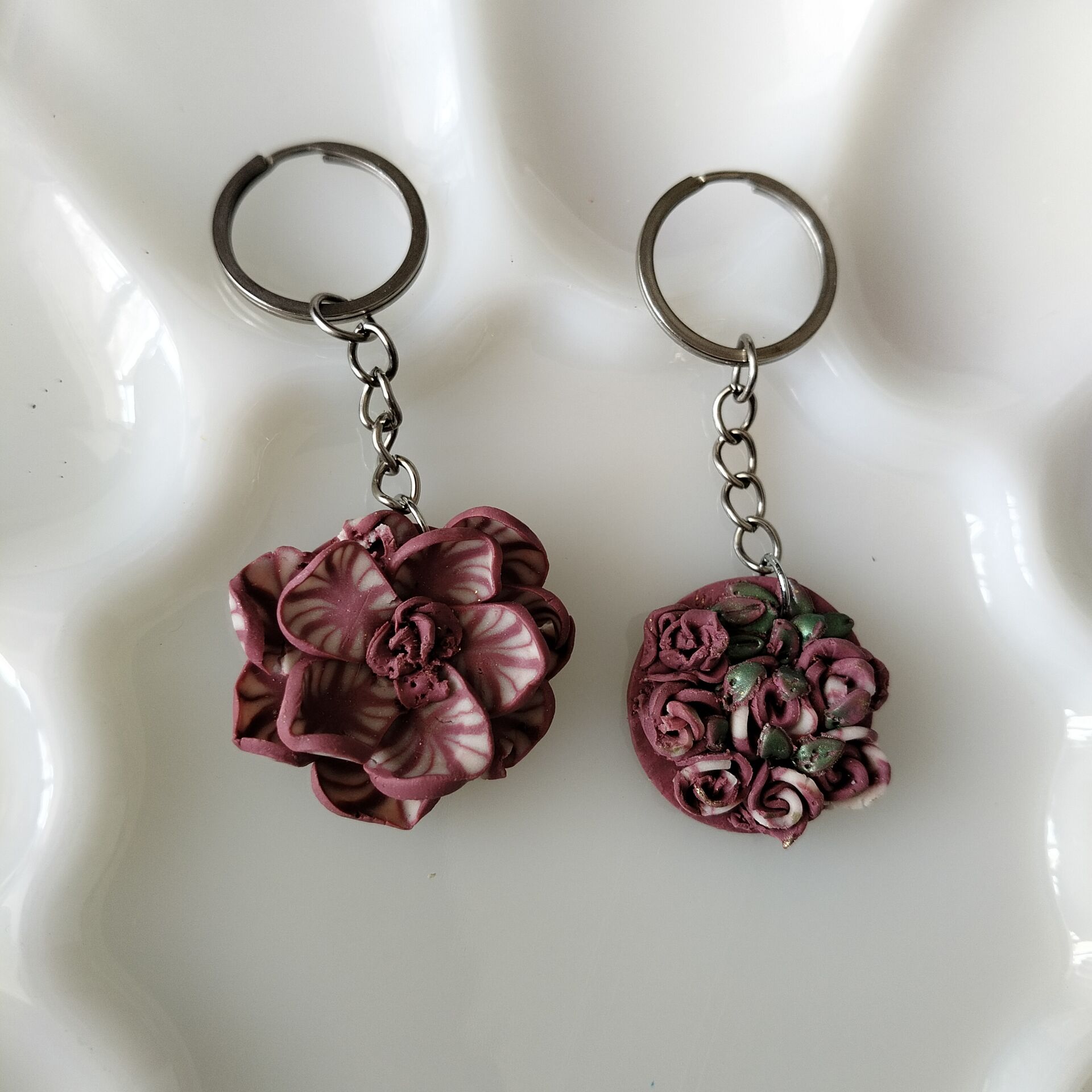 Anahtarlık Çiçekli 2' li Set