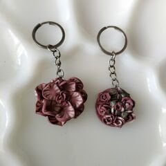 Anahtarlık Çiçekli 2' li Set
