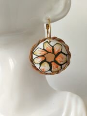 El Yapımı Polimer Kil Çiçek Seti – Kolyeli & Küpeli Özel Tasarım