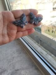 El Yapımı Polimer Kil Kelebek Küpe – Özel Desenli, Hafif Tasarım